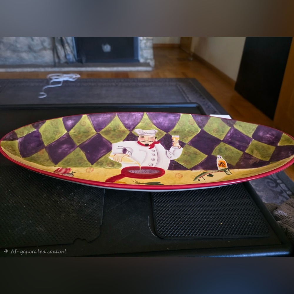 Certified international Jennifer Brinley Chef Collection Oval Serving dish